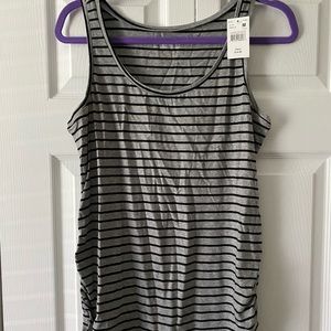 Motherhood Maternity Grey/Black Tank Top